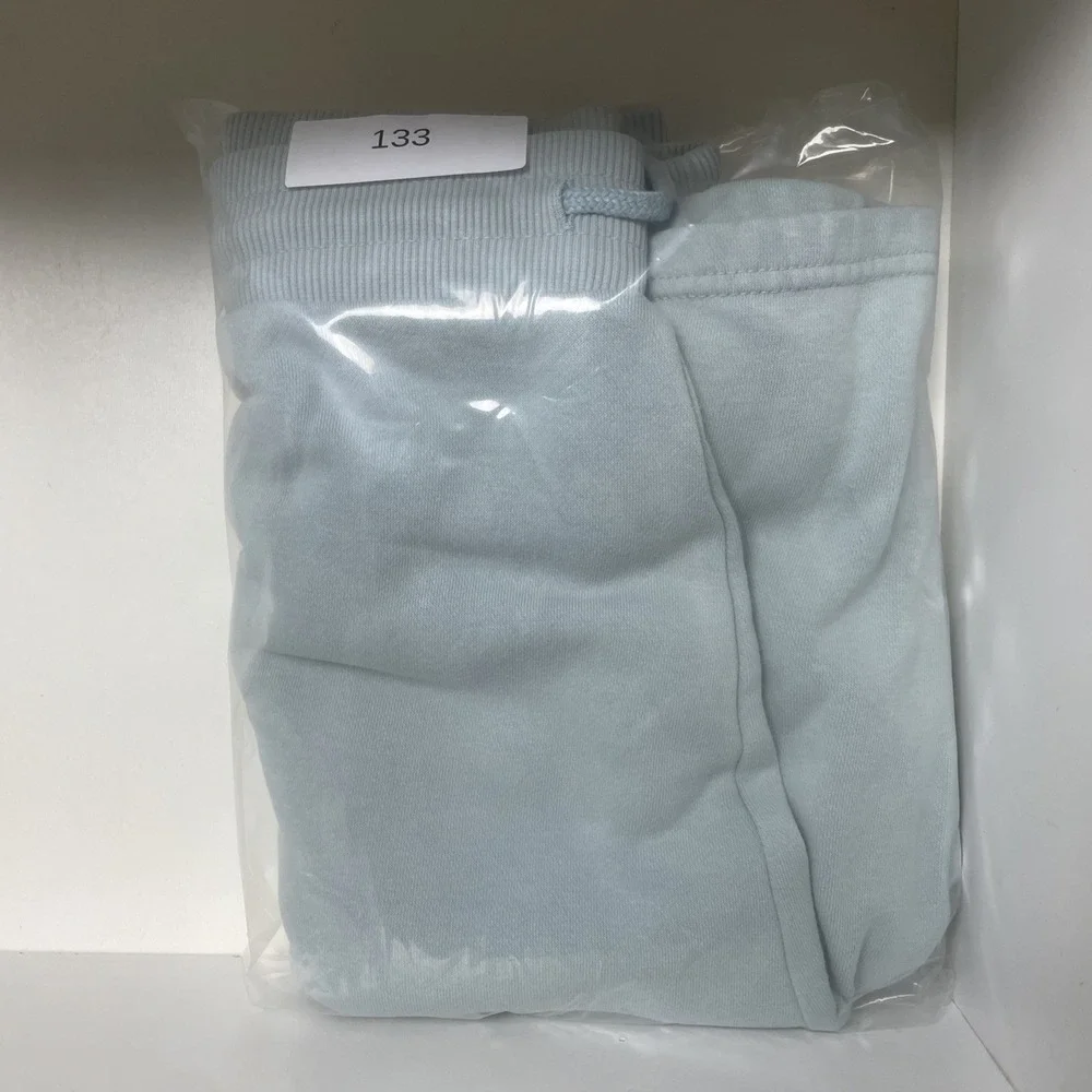 Calvin Klein Jeans CK Shorts Monogram Logo Fleece Shorts Size 2XL Men Light Blue